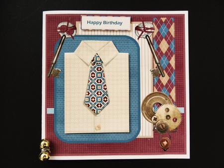 The Shirt and Tie Card with a Topper by Valerie Spowart