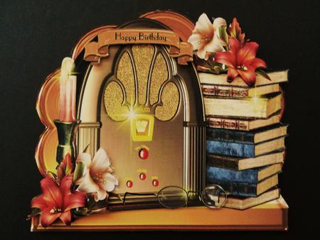 Vintage Style a Good Read Shaped Card Kit by Valerie Spowart