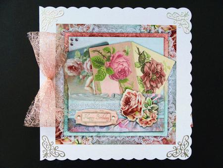 Smell the Roses Cardtopper with Inlet 124 by Valerie Spowart