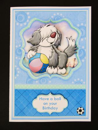 Have a Ball on Your Birthday Card Topper & Decoupage by Valerie Spowart