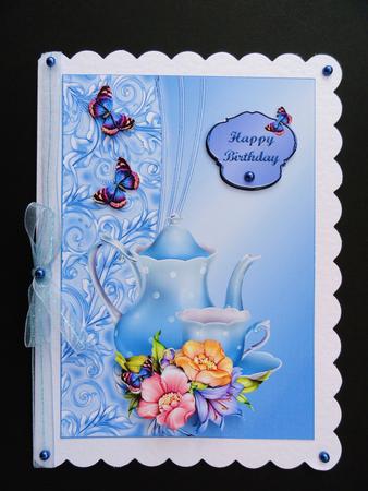 Tea Time Card Front by Valerie Spowart
