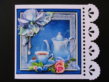 Porcelain Roses Lace and Tea by Valerie Spowart