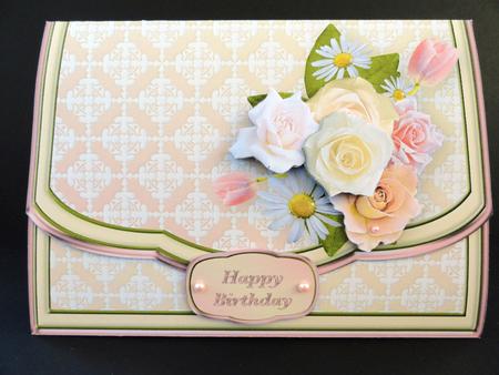 Summer Posy Flapover Clutch Bag Card Mini Kit by Valerie Spowart