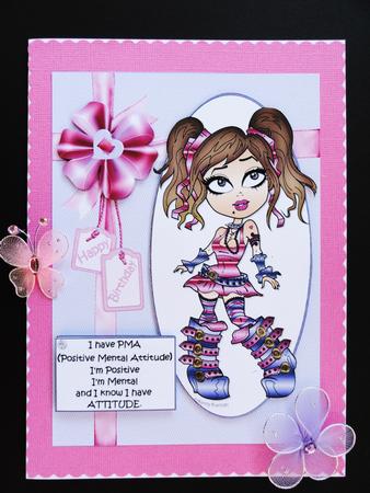 Teen Diva Has Pma Quick Card by Valerie Spowart