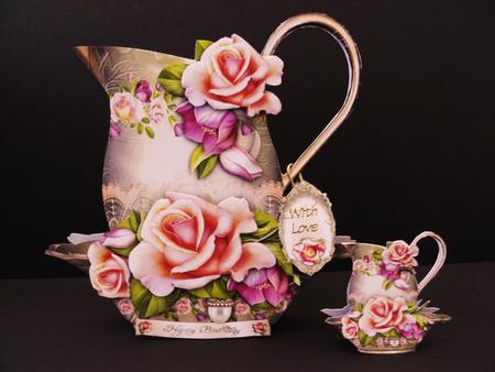 Victorian Jar (pitcher) with Roses by Valerie Spowart