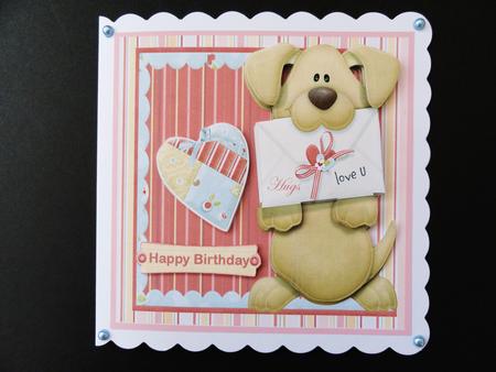 Be My Love Card with Decoupage by Valerie Spowart