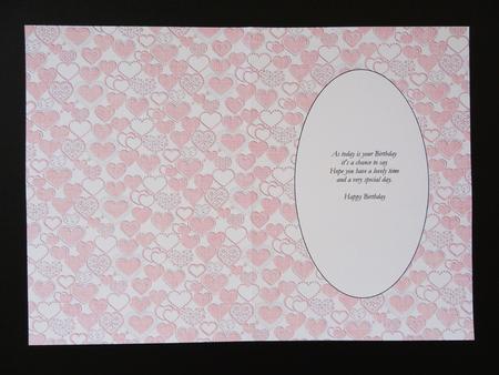 Cutout Hearts Pink Insert by Valerie Spowart