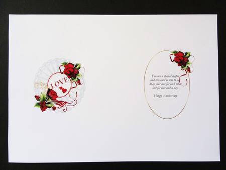 Valentine or Anniversary Roses Insert by Valerie Spowart