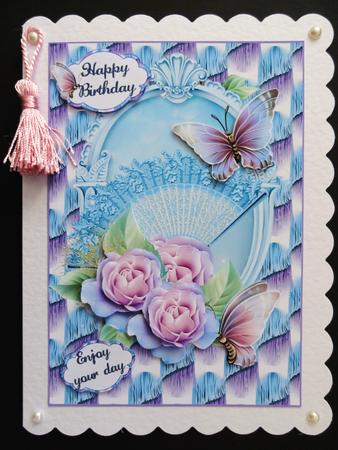 A Fan of Roses by Valerie Spowart