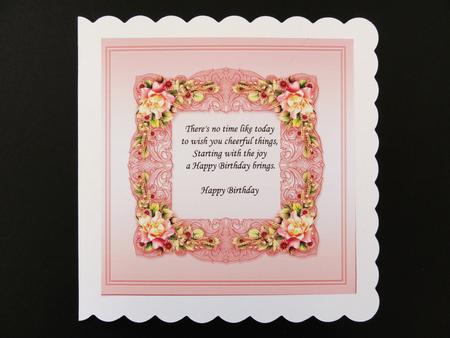Autumn Roses Matching 8in x 8in Insert Plate by Valerie Spowart