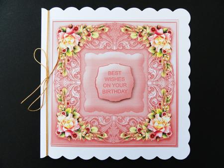 Autumn Roses Quick Card Front by Valerie Spowart