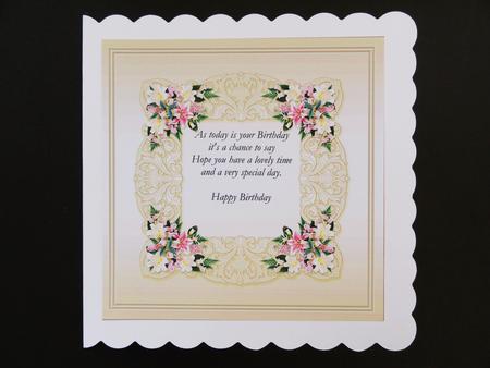 Stargazer Lilies Matching 8in x 8in Insert Plate by Valerie Spowart