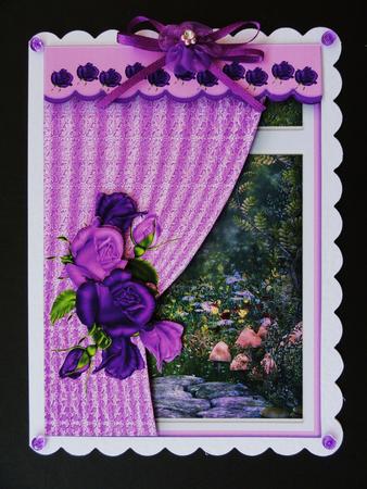 Room with a View - Purple Roses by Valerie Spowart