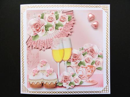 Pink Iced Birthday, Wedding, Anniversary Mini Kit by Valerie Spowart