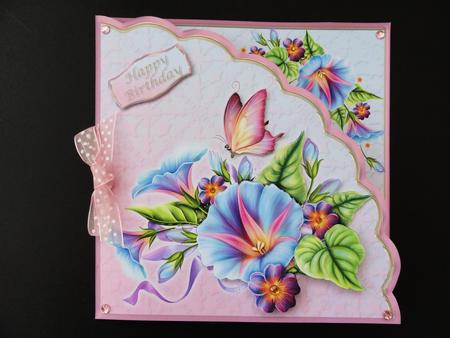 Morning Glory - Shell Front Card Mini Kit by Valerie Spowart