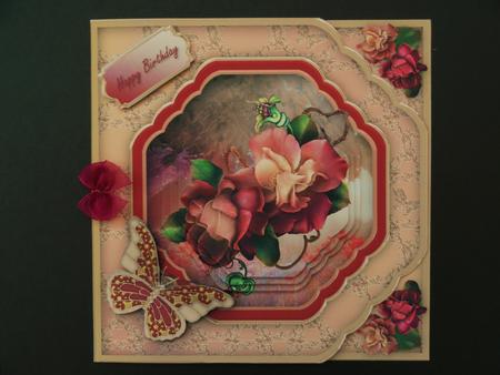 Autumn Roses Cut Corners Card Mini Kit by Valerie Spowart