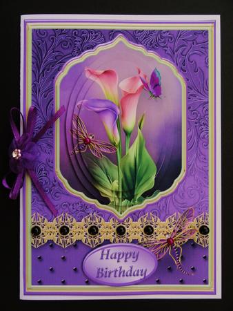Calla Lilies Card Front by Valerie Spowart