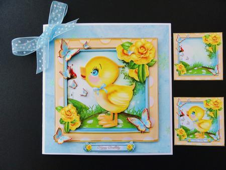 Yellow Baby Chicken by Valerie Spowart