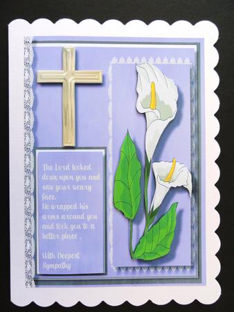 Deepest Sympathy , with Beautiful Lillies ,and Verse by Valerie Spowart