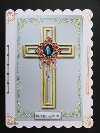 Sympathy/easter Cross & Cameo by Valerie Spowart