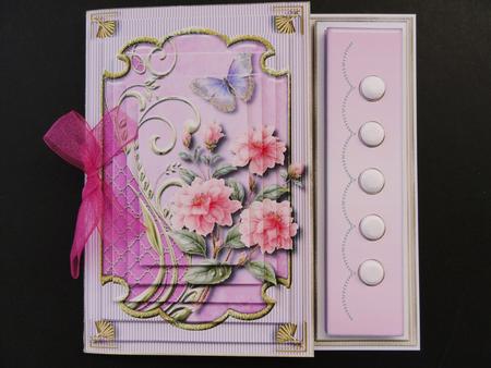 Pink Chic Asymmetric Fold Card Kit by Valerie Spowart