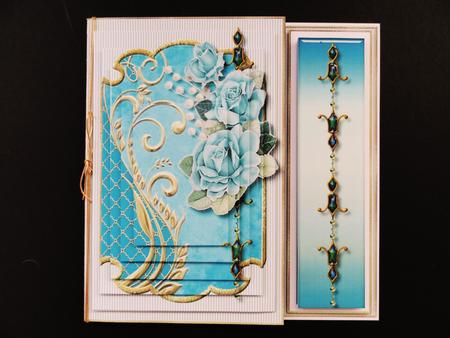 Aqua Chic Asymmetric Fold Card Kit by Valerie Spowart