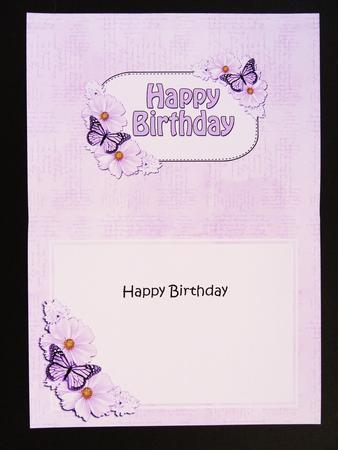 Birthday Flowers & Butterflies Signpost 5x7 Insert by Valerie Spowart