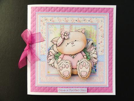 Scruffy Kitty 8x8 Mini Kit & Decoupage by Valerie Spowart