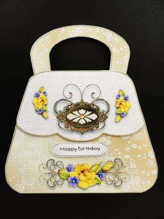 Gold Flowers Purse Mini Kit by Valerie Spowart