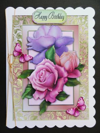 Gorgeous Lilac & Pink Flower Bunch by Valerie Spowart