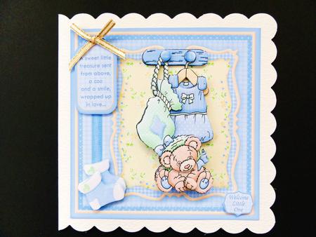 Baby Boy Accessories 8x8 Mini Kit & Decoupage by Valerie Spowart