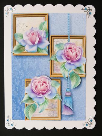 Pretty Pastel Roses Frame Trio by Valerie Spowart