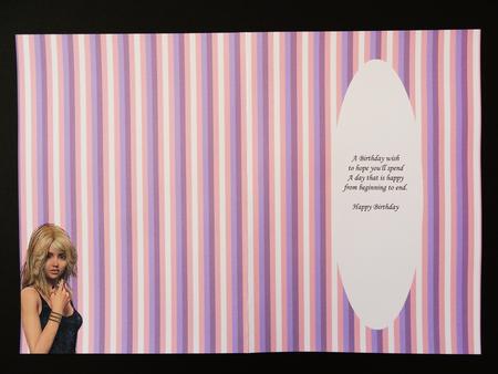 Teen Girl 9 Candystripe Insert by Valerie Spowart