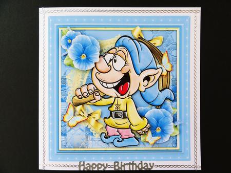 Cute Gnome Boy Goes to Work Card Kit by Valerie Spowart