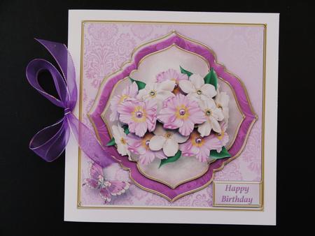 Pink and Cream Posy Stacked Layers Mini Kit by Valerie Spowart