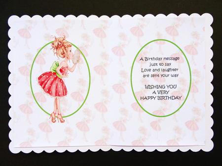 Experiment with Make Up Birthday Insert by Valerie Spowart