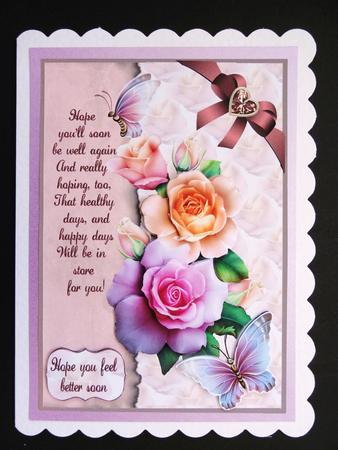 The Fragrance of Roses Get Well Soon by Valerie Spowart