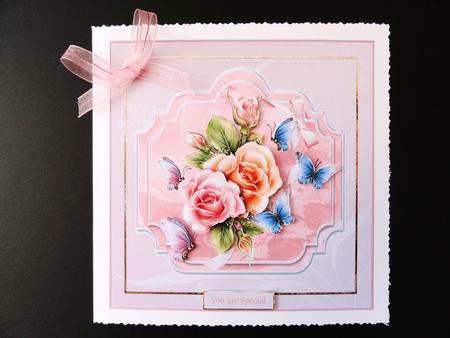 Summer Rose with Decoupage by Valerie Spowart