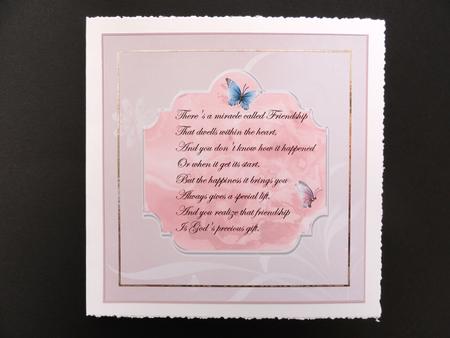 Friendship to Match Pink Rose by Valerie Spowart