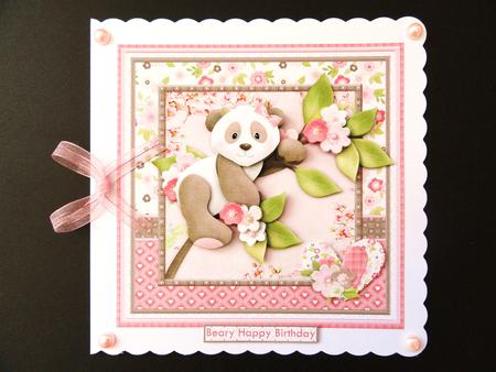 Beary Special Panda Female Birthday or Get Well Mini Kit by Valerie Spowart