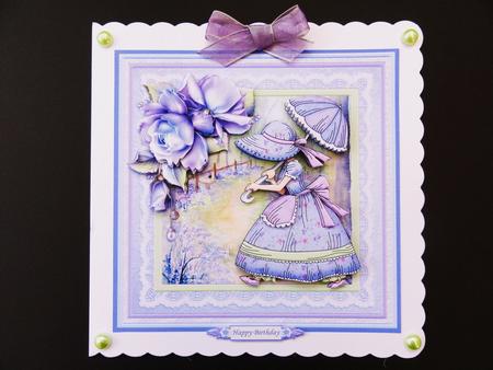 Stroll in Bluebell Woods 8x8 Female Birthday Mini Kit by Valerie Spowart