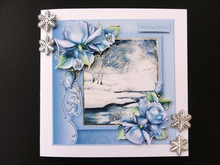 Winter Storm in the Woods Card by Valerie Spowart