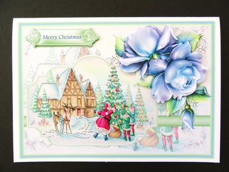 Santa and His Elves Dressing the Tree by Valerie Spowart