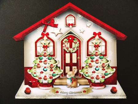 Cute Christmas House for Kids by Valerie Spowart