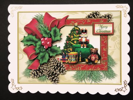 Traditional Christmas Things 7 x 5 Card Front by Valerie Spowart