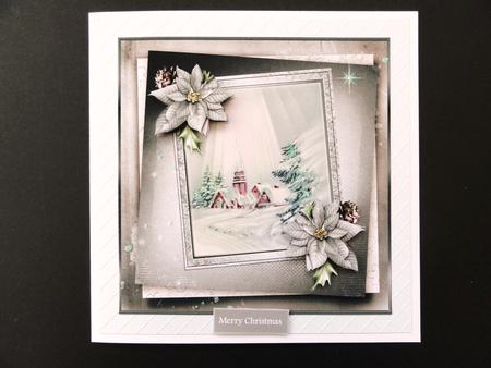 Christmas Day Service 7x7 Card by Valerie Spowart