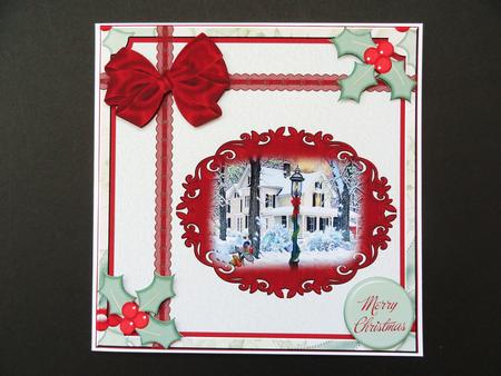 Christmas Square Card by Valerie Spowart