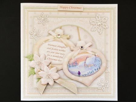 Christmas Baubles Winter Stroll 8x8 Mini Kit & Decoupage by Valerie Spowart