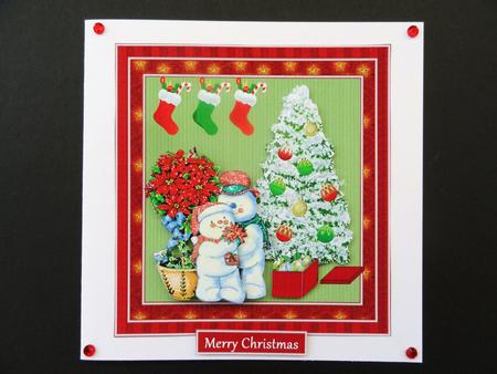 Christmas Snowman Sweet Hearts by Valerie Spowart