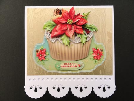 Christmas Cupcake by Valerie Spowart